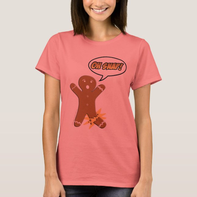 Camiseta ¡Oh Snap! El divertido hombre del pan de jengibre
