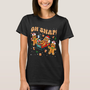 Camiseta Oh Snap Enfermera de Pan de Jengibre Divertida Enf