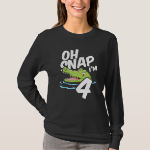Camiseta Oh Snap, estoy 4 cocodrilo cocodrilo de lagarto