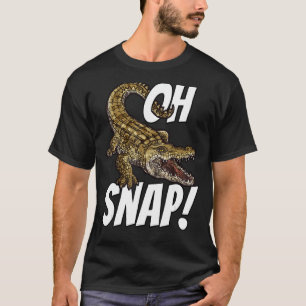 Camiseta Oh Snap Funny Alligator Gator Crocodile Graphic Ki