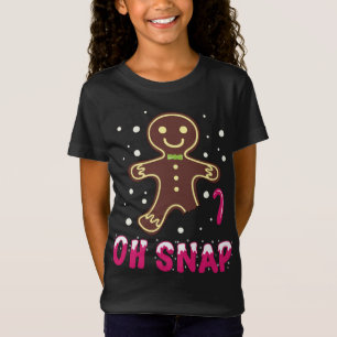 Camiseta Oh Snap Funny Cute Navidades Gingerbread Man