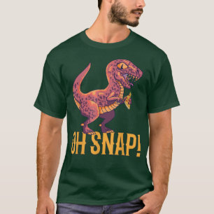 Camiseta OH Snap Funny Dinosaur Pizza Lover Dino