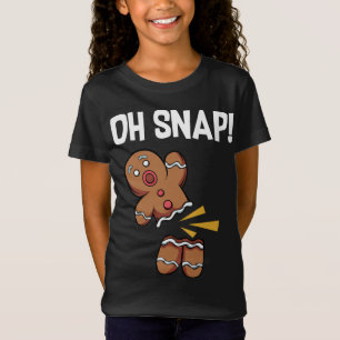 Camiseta ¡Oh Snap! Funny Gingerbread Man Cookie Navidades