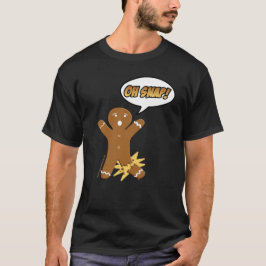 Camiseta Oh Snap Funny Navidades Gingerbread Man Broken Leg