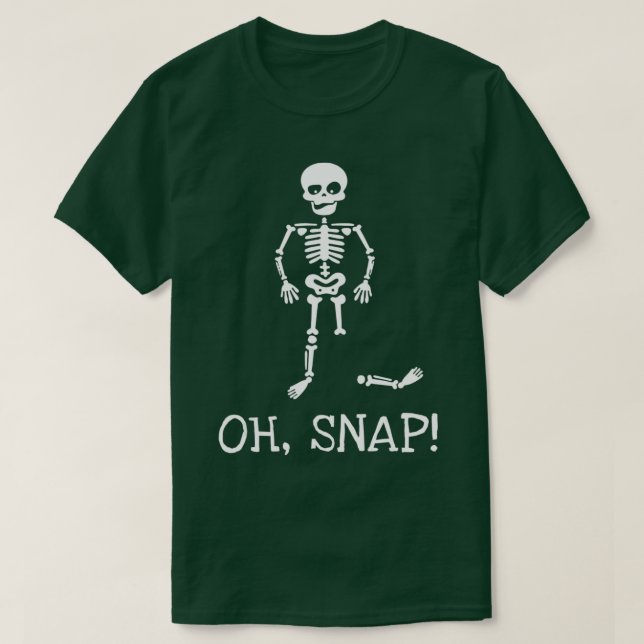 Camiseta Oh Snap Funny Skeleton Halloween Costume Fiesta Gi (Diseño del anverso)