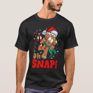 Camiseta Oh Snap Gingerbread Cookie Man Broken Leken Baking
