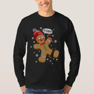 Camiseta Oh Snap Gingerbread Cookie Man Costube Baking Team