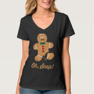 Camiseta Oh Snap Gingerbread Cookie Man Costume Navidades M