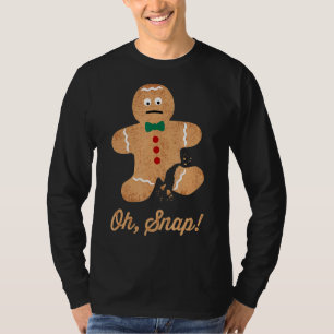 Camiseta Oh Snap Gingerbread Cookie Man Costume Navidades M