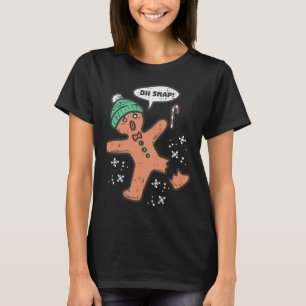 Camiseta Oh Snap Gingerbread Hombre Divertido Navidades De
