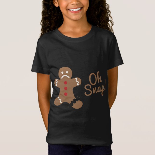 Camiseta Oh Snap Gingerbread Man (Anverso)