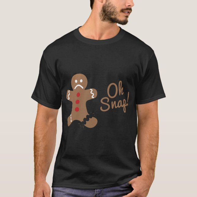 Camiseta Oh Snap Gingerbread Man (Anverso)