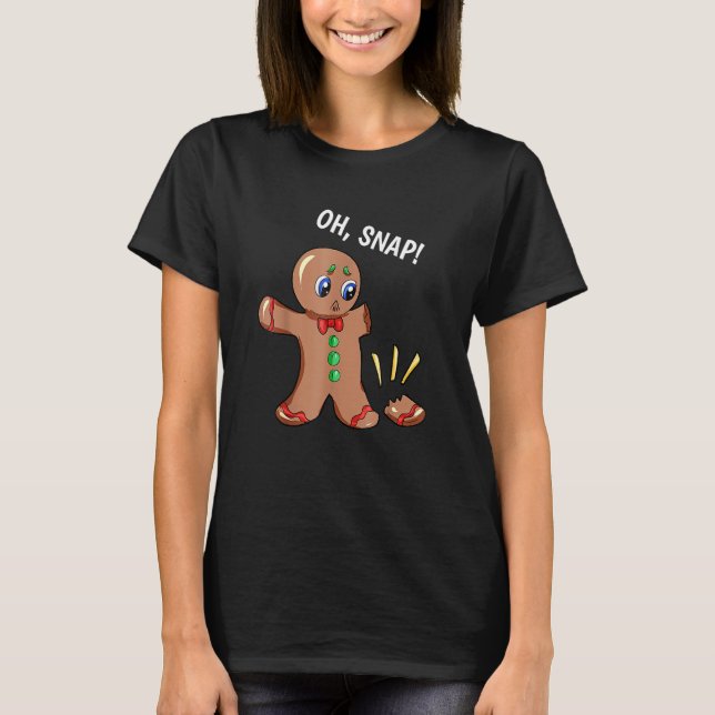 Camiseta Oh Snap Gingerbread Man (Anverso)