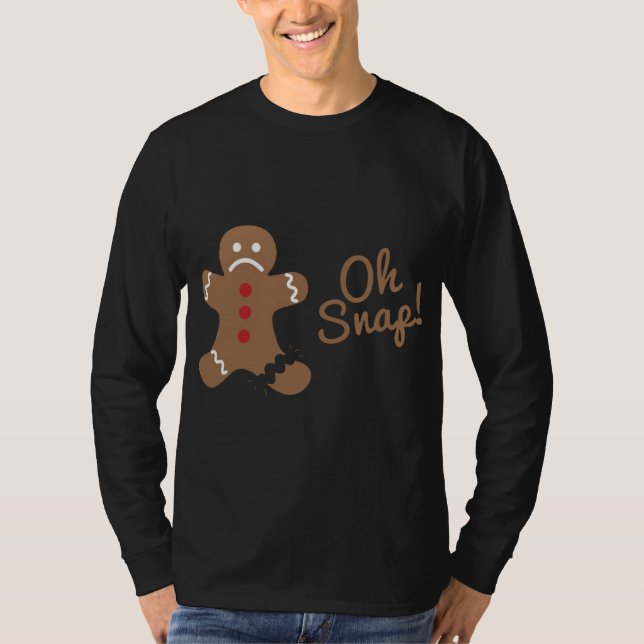 Camiseta Oh Snap Gingerbread Man (Anverso)
