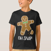 Oh Snap Gingerbread Man Cookie Broken Leg Funny