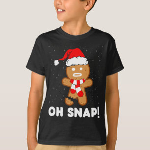 Camiseta Oh Snap Gingerbread Man Cookie Funny Navidades Coo