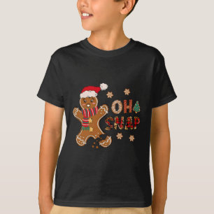 Camiseta Oh Snap Gingerbread Man Feliz Navidad Pajam
