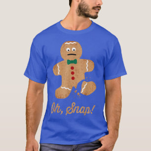Camiseta Oh Snap Gingerbread Man Funny Navidades