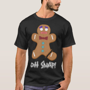 Camiseta Oh Snap Gingerbread Man Navidades Bakery Cookie Ba