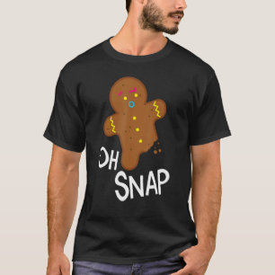 Camiseta Oh Snap Gingerbread Man Navidades Cookie Xmas Boy