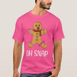 Camiseta Oh Snap Gingerbread Man Navidades Cookie Xmas Boy