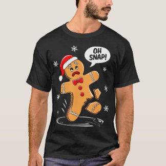 Camiseta Oh Snap Gingerbread Man Shirt Adult Kids Men Women