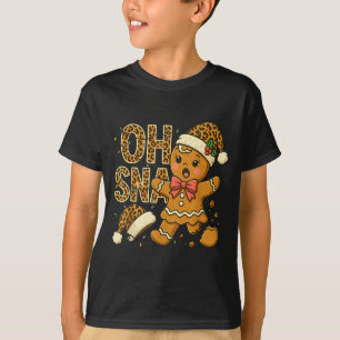 Camiseta Oh Snap Gorro de Santa de Pan de Jengibre Divertid