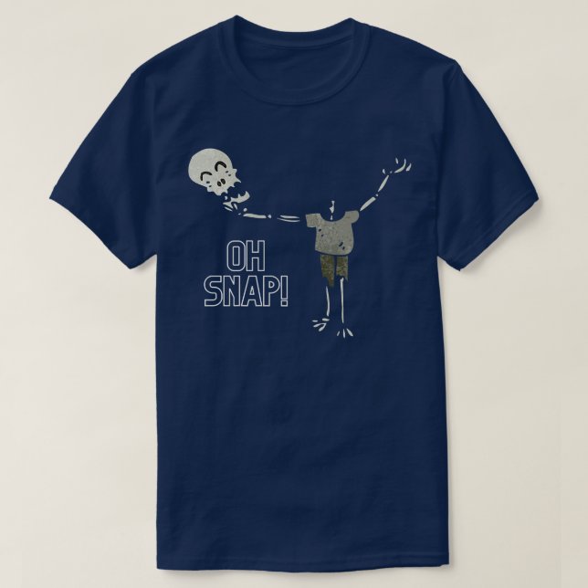 Camiseta Oh Snap Halloween Skeleton  (Diseño del anverso)