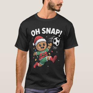 Camiseta Oh Snap Hombre de Jengibre Navidad Fútbol Niños Ni