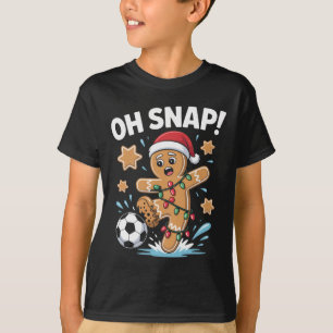 Camiseta Oh Snap Hombre de Jengibre Navidad Fútbol Pijama A