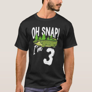 Camiseta Oh Snap I m 3 cocodrilo cocodrilo 3er cumpleaños G