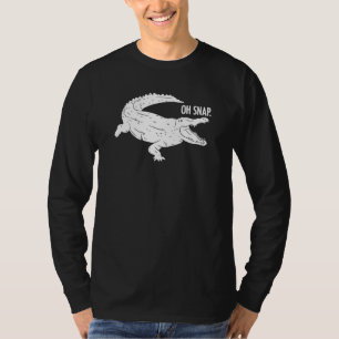 Camiseta Oh Snap Lagarto Cocodrilo Reptiles Juego de Palabr