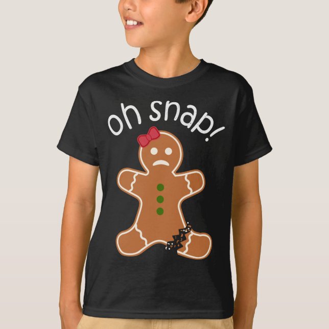 Camiseta ¡Oh Snap! Navidades de Gingerbread Cookie Apparths (Anverso)