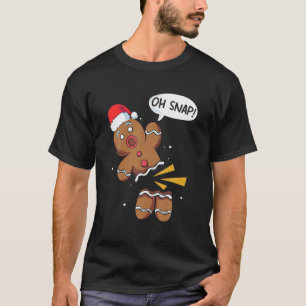 Camiseta Oh Snap Pan de Jengibre Divertido Navidad Xmas Hom