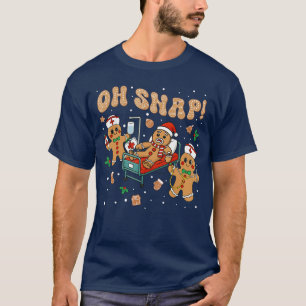 Camiseta Oh Snap Pan de Jengibre Enfermera Divertida Enferm