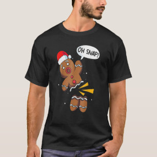 Camiseta Oh Snap Pan de Jengibre Navidad Xmas Hombres Mujer