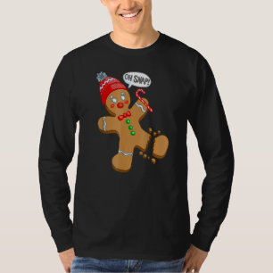 Camiseta Oh Snap Pan de Jengibre Navidad Xmas Hombres Mujer