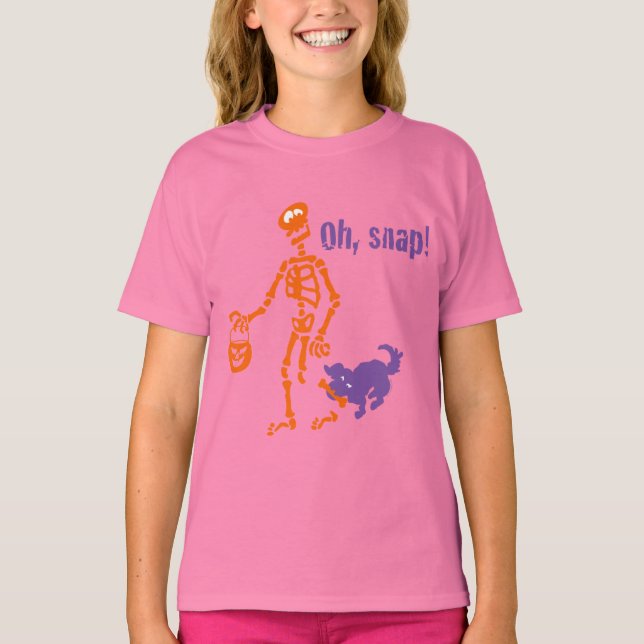 Camiseta Oh, Snap Skeleton (Anverso)