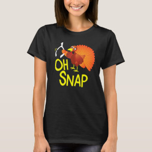 Camiseta Oh Snap Thankding Turkey Cute Wishbone Boys Gir