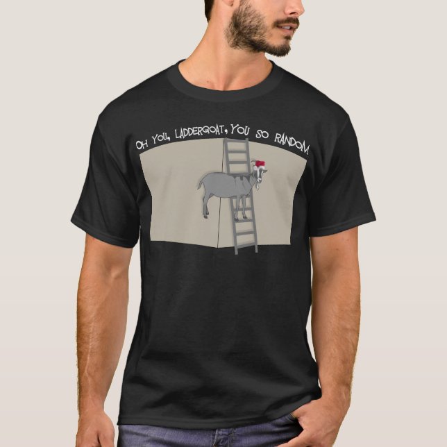 Camiseta Oh Tú, LadderGoat, tú eres un Sombrero de Santa cu (Anverso)