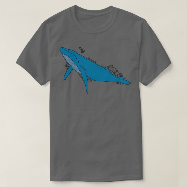 Camiseta Oh Whale Happy Whale 1 (Diseño del anverso)