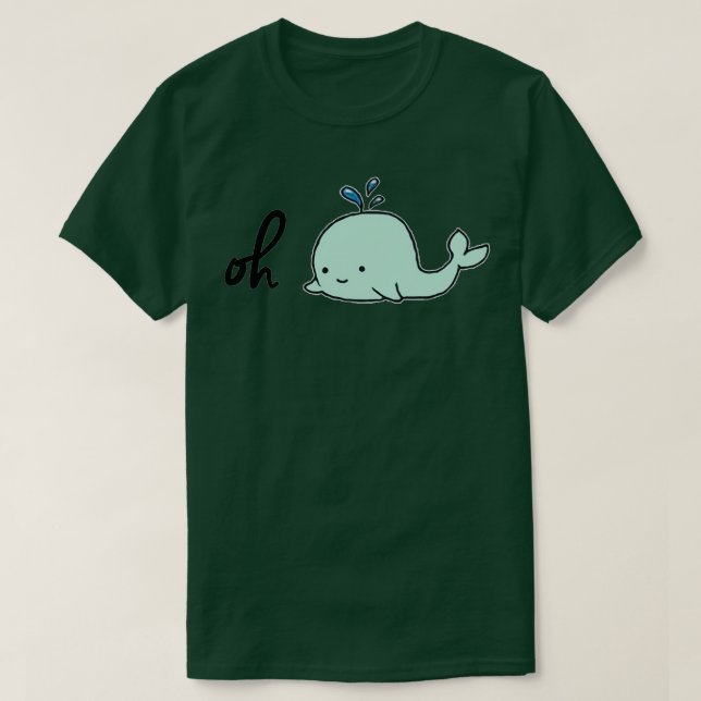 Camiseta Oh Whale Mint (Diseño del anverso)