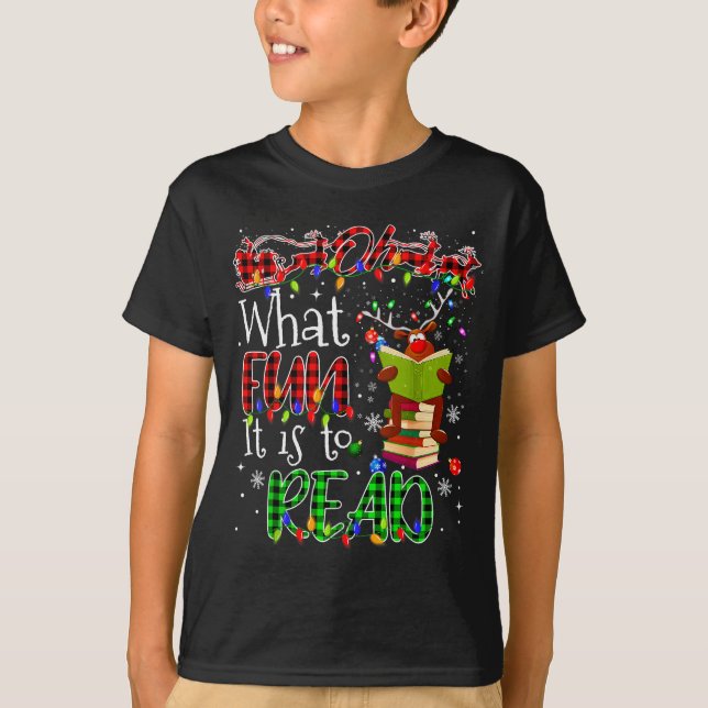 Camiseta Oh What Fun It Is To Read Book Librarian Teacher C (Anverso)