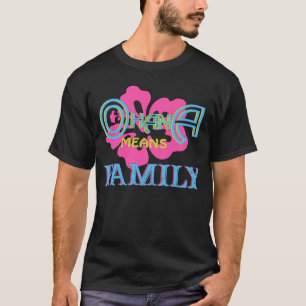 Camiseta Ohana Hawaii Retro Summer Hawaii Familia de Flores