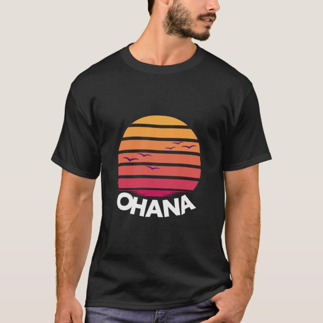Camiseta Ohana Hawaii Traje para mujeres y hombres Aloha Ha (Anverso)