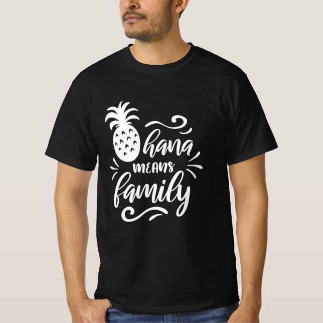 CAMISETA OHANA SIGNIFICA CITA DE FAMILIA (Anverso)