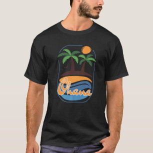 Camiseta Ohana Tropical Hawaii Retro para Hombres y Mujeres