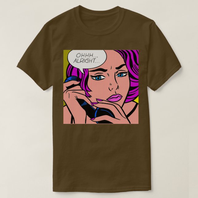 CAMISETA OHH ALRIGHT RED HAIRED GIRL (Diseño del anverso)