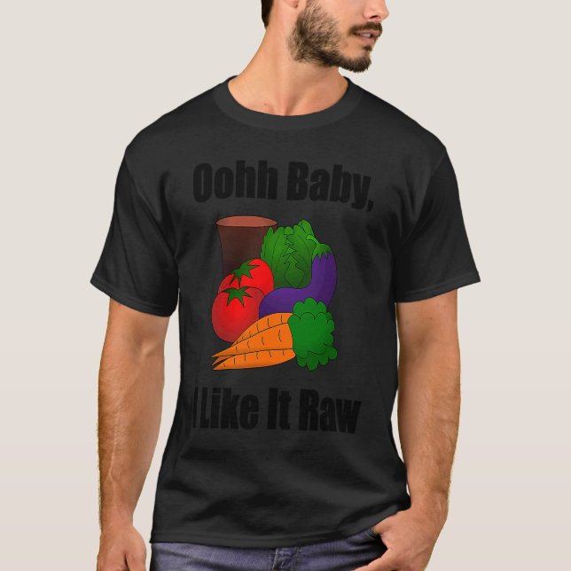 Camiseta Ohh Bebé Me Gusta El Vegetariano Bruto Hombres Muj (Anverso)
