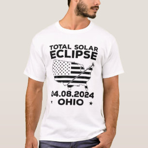 Camiseta Ohio 04/08/2024 Eclipse Solar Total Evento 8 de Ab